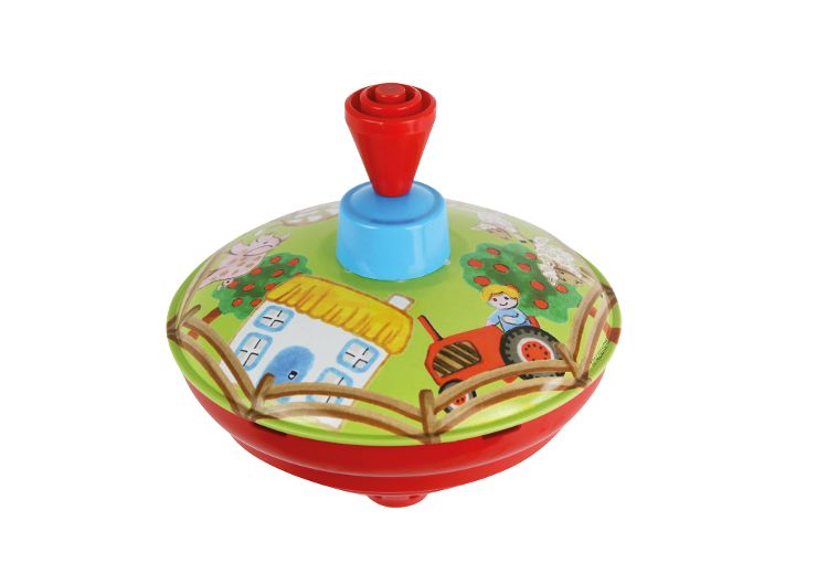 LENA-BOLZ Humming top 13cm Little ducks and farm