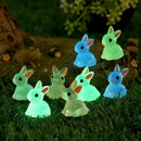 Cute Mini Luminous Resin Bunnies