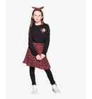 The Girl Club | Black Skinny Rib Leggings -Blue