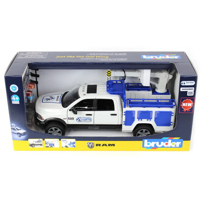 BRUDER | RAM 2500 Service Truck w Roatating Light