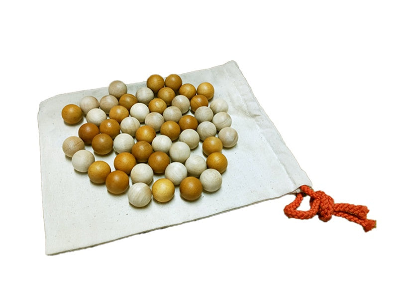 QToys 2 Tone Wooden Balls Set of 50