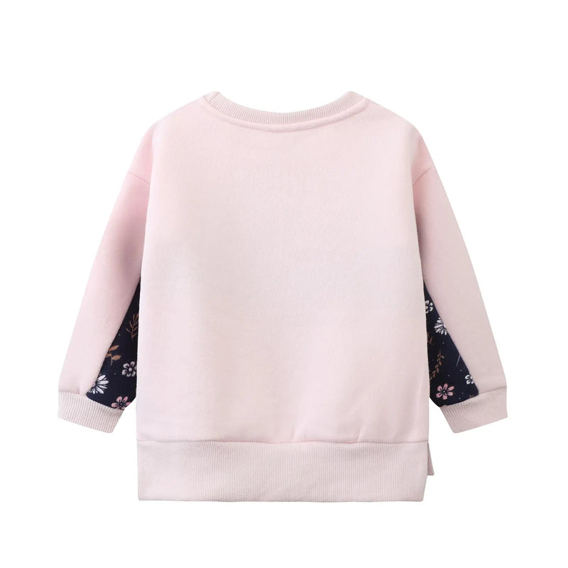 Cracked Soda | Indigo Floral & Pink Crew  - Baby girl RRP $49.99