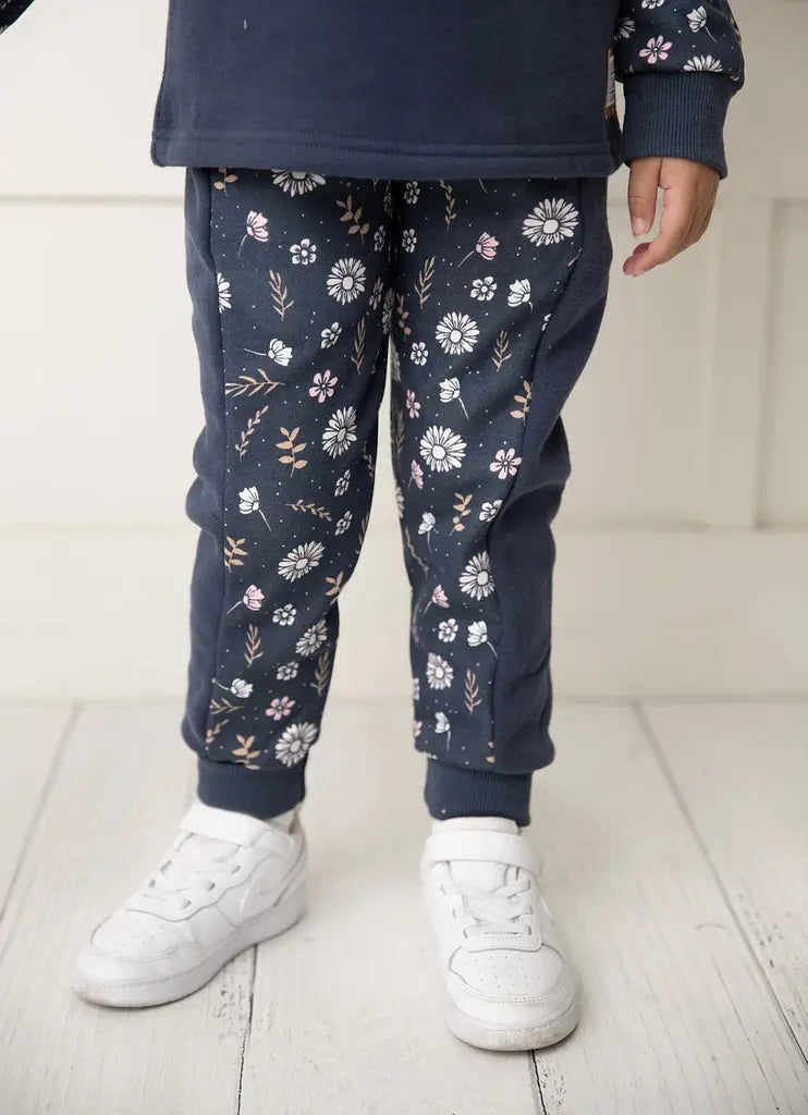 Cracked Soda | Indigo Floral Trackpants - Navy RRP $44.99