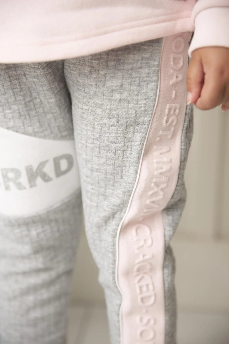 Cracked Soda | Lexi Detailed Trackpants Grey 3-8yrs