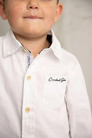 Cracked Soda | Baby Boy Kingston White Detailed Shirt
