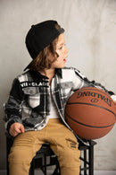 Cracked Soda | Baby Boys Jaxton Detailed Pocket Jeans - Tan Denim