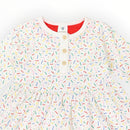 Korango | Strawberry Sprinkles Long Sleeve Dress - Cream