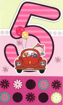 5 year old girl birthday card