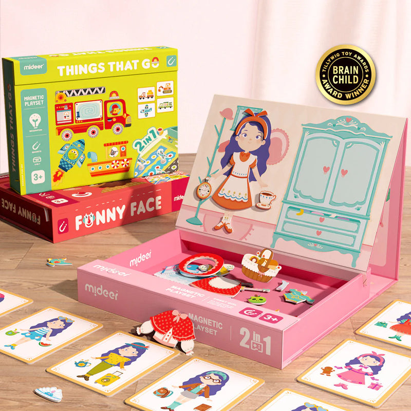 Mideer | Playset with Magnetic Board Cute Girl