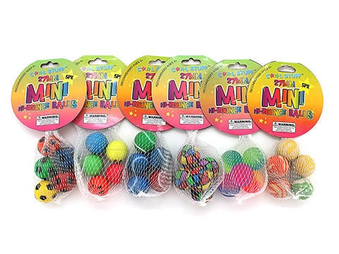 Mini Hi-Bounce Balls - 5pk