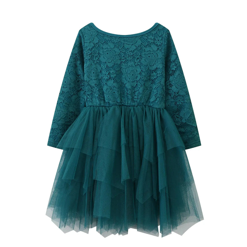 Cracked Soda | Jade Lace Shredded Tutu Dress - Teal RRP $54.99