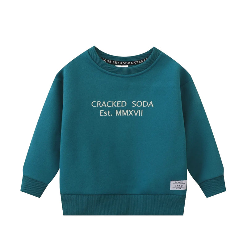 Cracked Soda | Jade MMXVII Girls Crew Sweater - Teal RPP $49.99