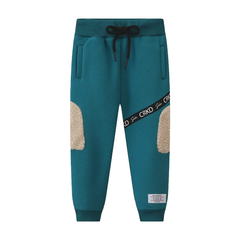 Cracked Soda | Girls Jade Detailed Trackpants Teal RRP $44.99