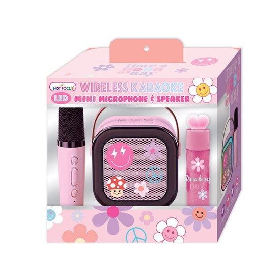 Hot Focus | LED Wireless Karaoke - Pink