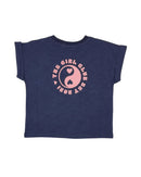 The Girl Club | Navy Tgc Slub Top