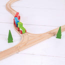 Wooden T-Junction  Train Track - 1pce RRP $12.99  SPECIAL