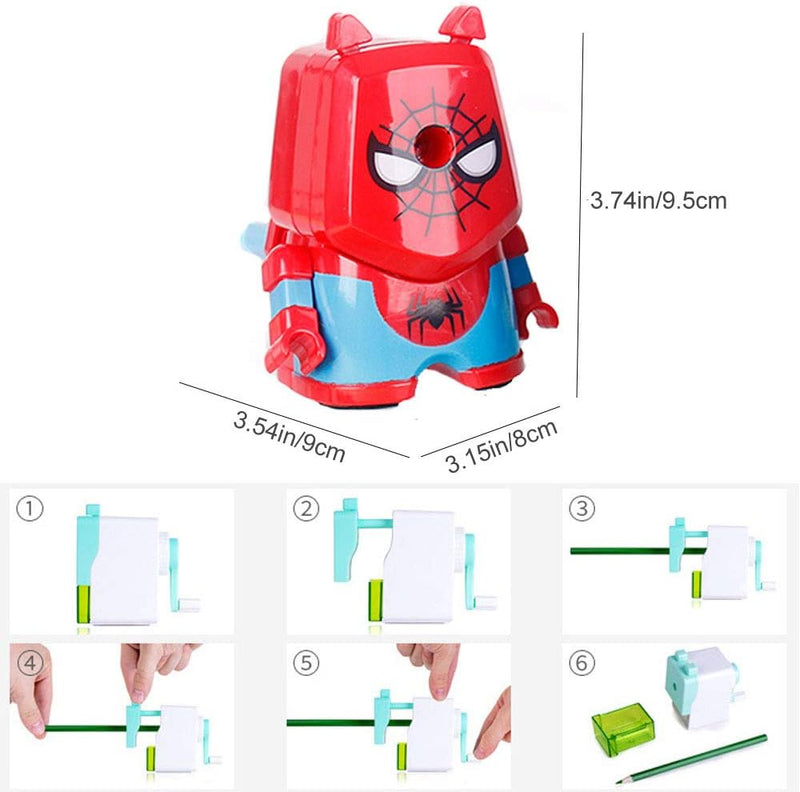 Cartoon Character Hand Crank Student Pencil Sharpener