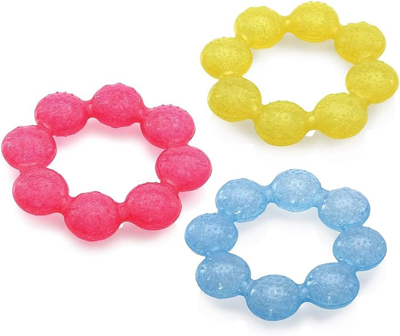 Nuby IcyBite Soothing Ring Teether - Asstd Colours