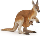 Papo - Realistic Kangaroo With Baby Figure