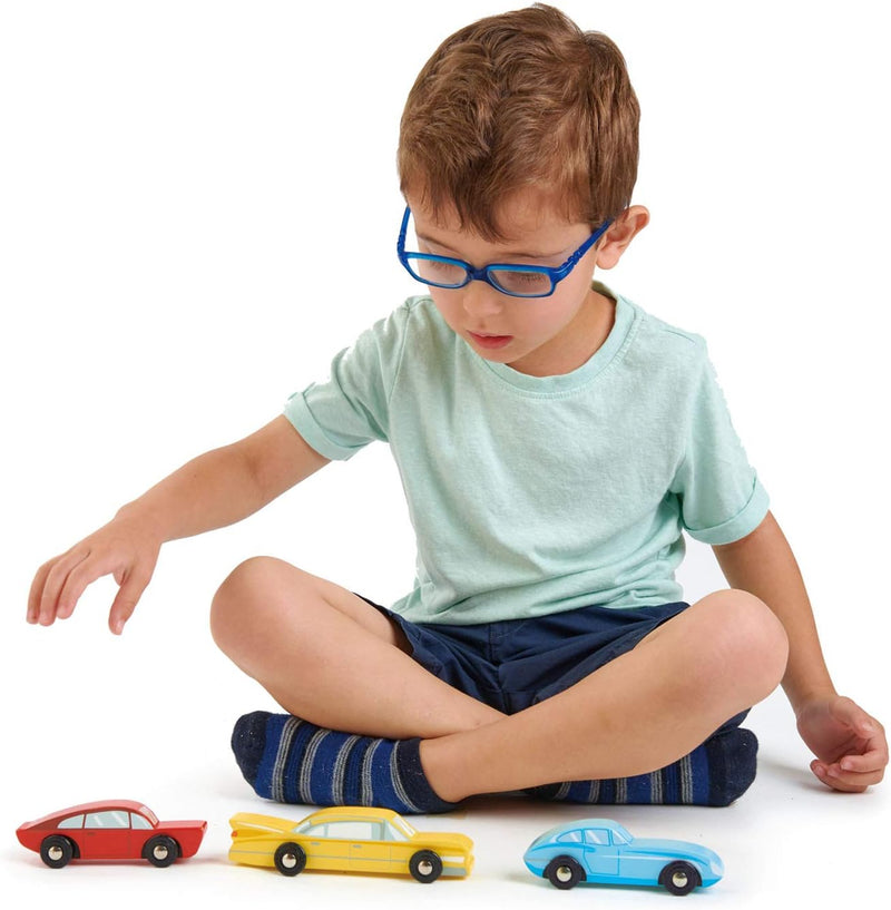 Retro Cars Set Wooden