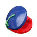 Blue and Red Castanet Musical Instrument