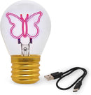 Stellar House | Pink Butterfly Lightbulb Lamp USB Recharge