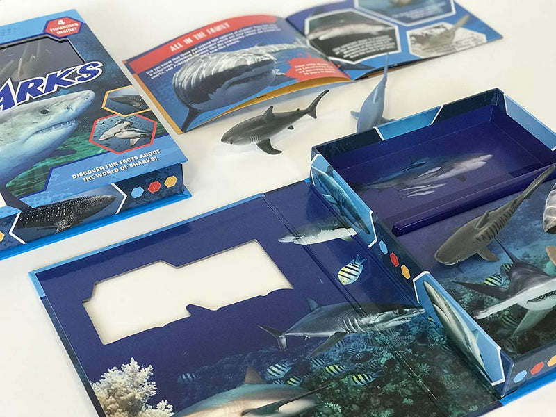 Sharks Pocket Explorers with Figurines and Fact Book