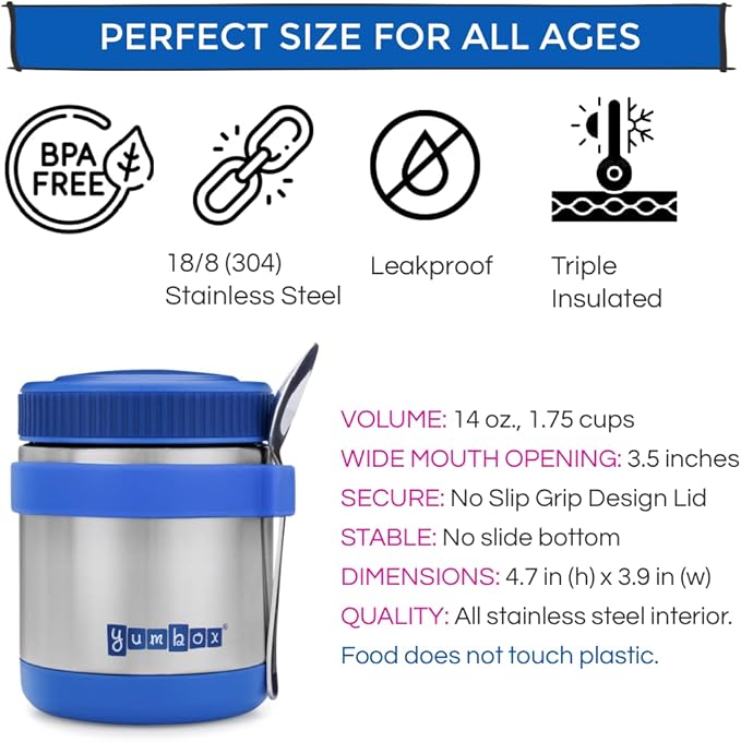 Yumbox Zuppa Insulated Food Jar - Neptune Blue