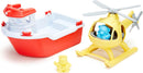 Green Toys - Rescue Boat and Helicopter