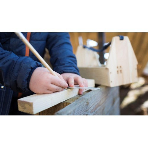 Micki Wooden Tool Box with Tools and Accessories Playset