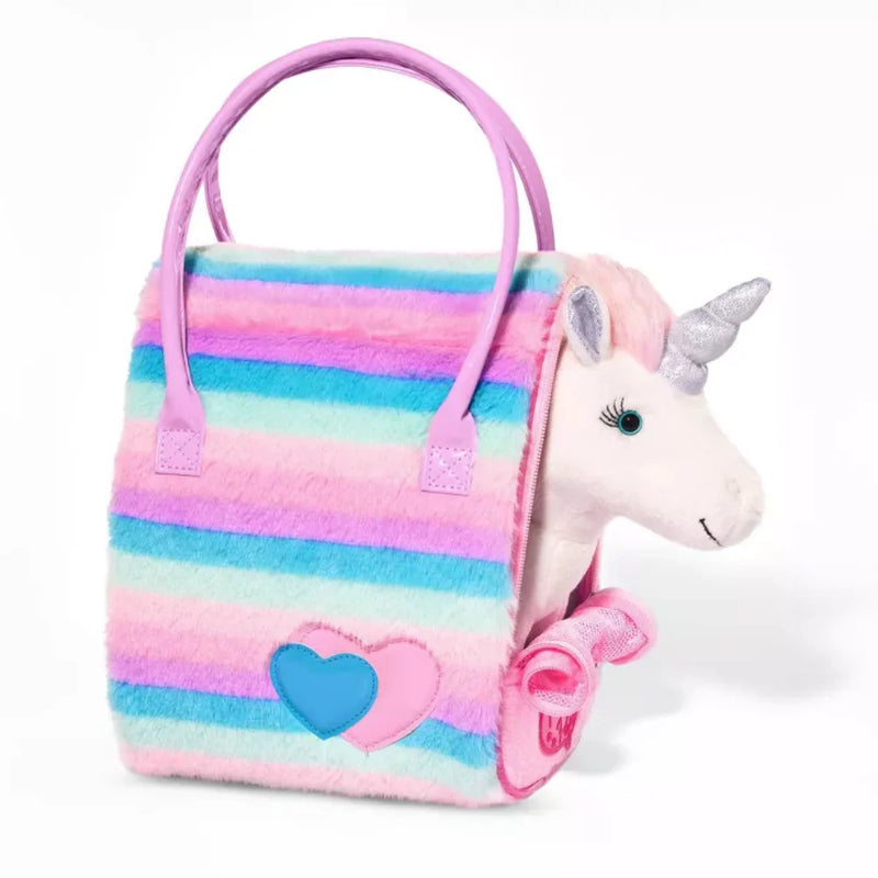 Pucci Pals Plush with Purse Rainbow Glam Bag & Sparkly Unicorn
