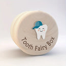 Wooden Tooth Fairy Box (Blue cap)