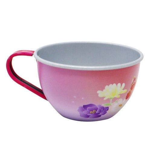 Pink Poppy Unicorn Butterfly Kids Play Pretend Tin Tea Set