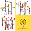 (NEW) Glow in the Dark Marble Run (118pc)