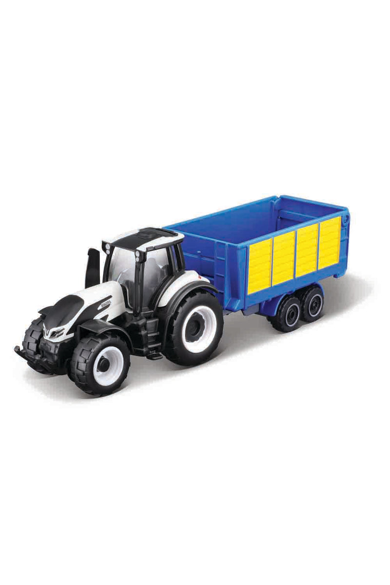 Maisto Die-Cast Mini Work Machines Tractor with Trailer Assorted
