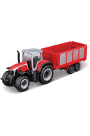 Maisto Die-Cast Mini Work Machines Tractor with Trailer Assorted