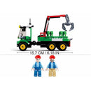 Sluban - Town Farm Log Trailer Tractor Bricks Set