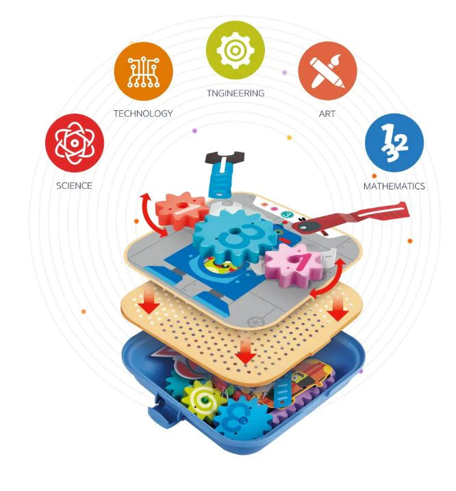 Hape | Groovy- Go-Round Gears Playset
