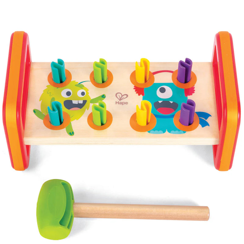 Hape | Monster Match 'N' Smash Hammer Bench