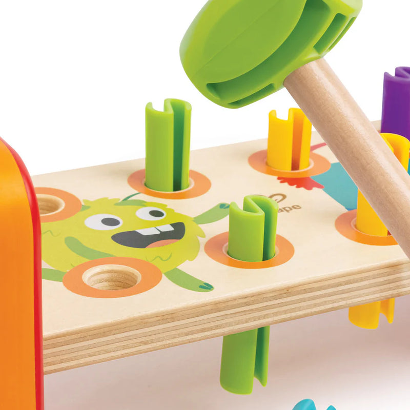 Hape | Monster Match 'N' Smash Hammer Bench