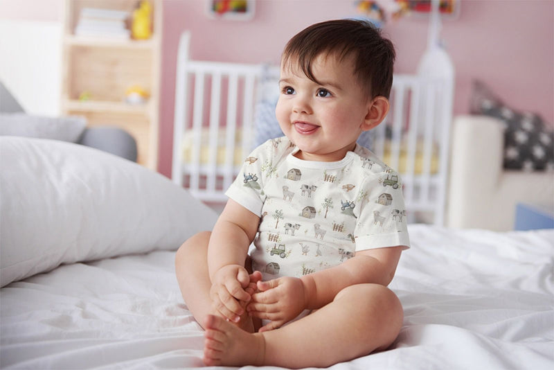 Imababy | Short Sleeve Bodysuit - Farm Life