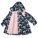 Korango | Sunshine & Rainbows Polar Fleece Lined Rainbow Raincoat - Peacoat  RRP $69.99