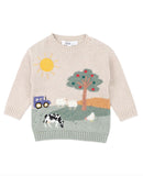 Bebe Hunter Tractor Knitted Baby Jumper