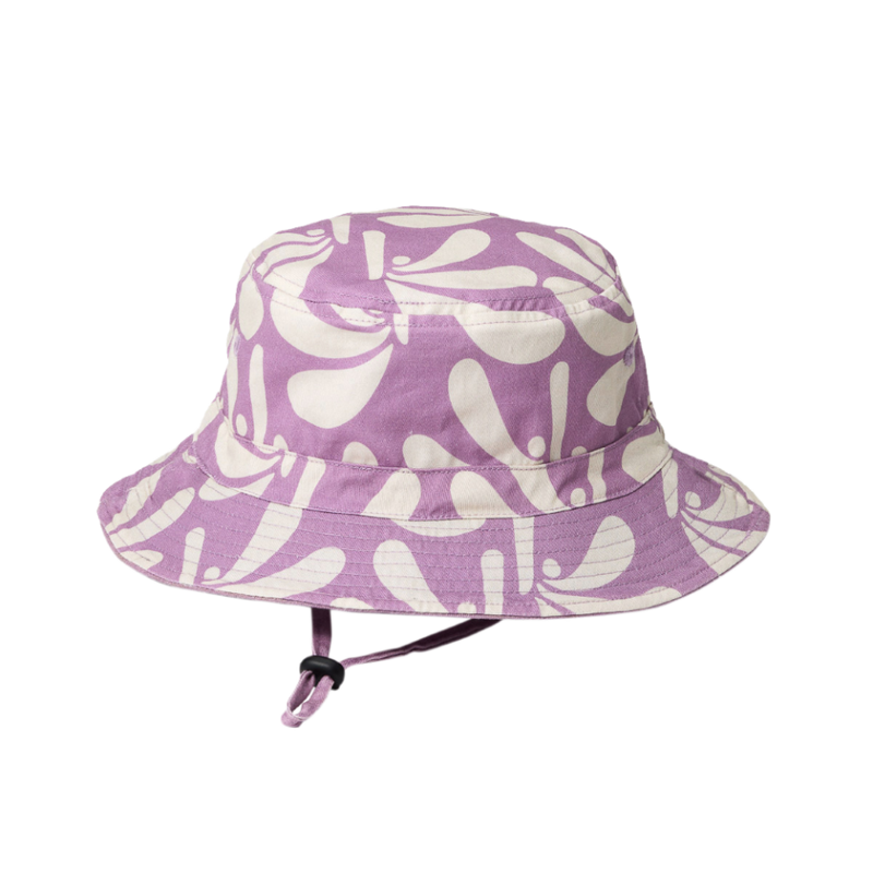 Crywolf | Reversible Bucket Hat-Lilac Palms