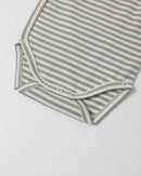Quincy Mae | Side Snap Bodysuit + Pant Set - Laurel Stripe