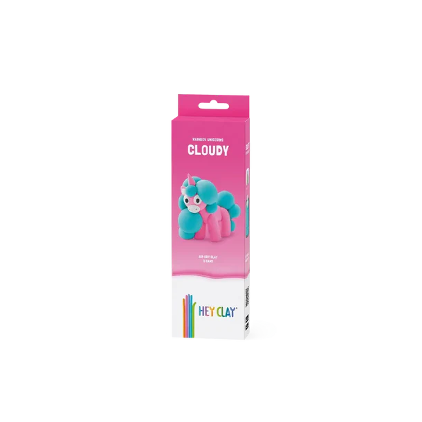 HEY CLAY, RAINBOW UNICORN, CLOUDY, 3 CANS, 5 COLOUR