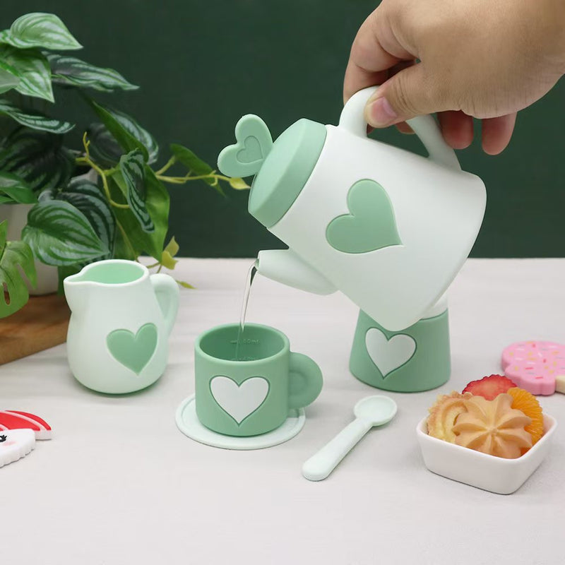 Green Silicone Tea Set