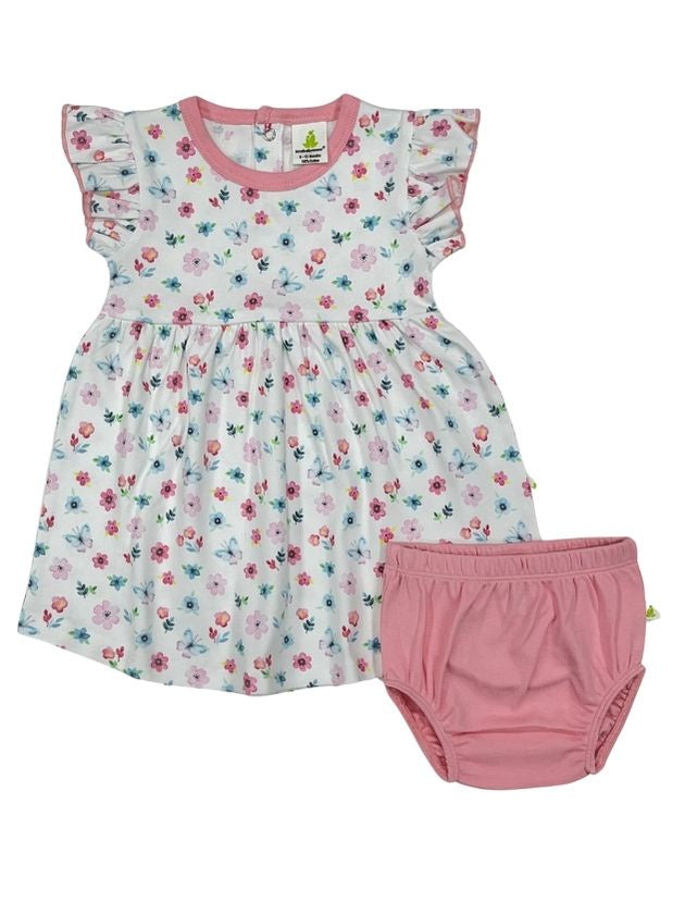 Imababy | Pricilla Dress with Bloomers - Butterfly Garden