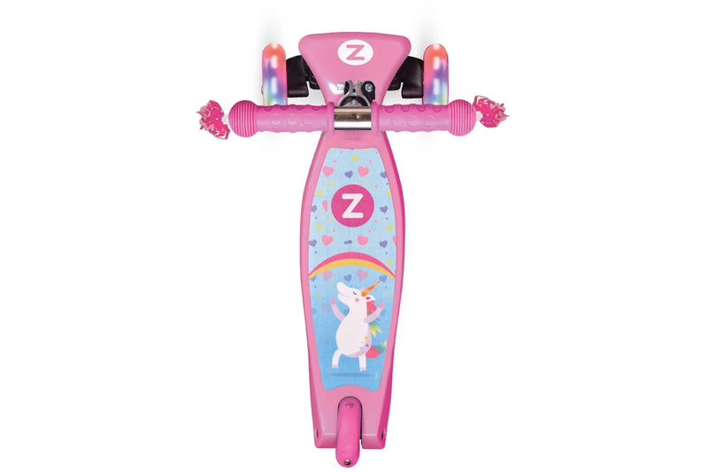 ZINC NON FOLDING T-MOTION EXPLORER 3 WHEEL SCOOTER- UNICORN