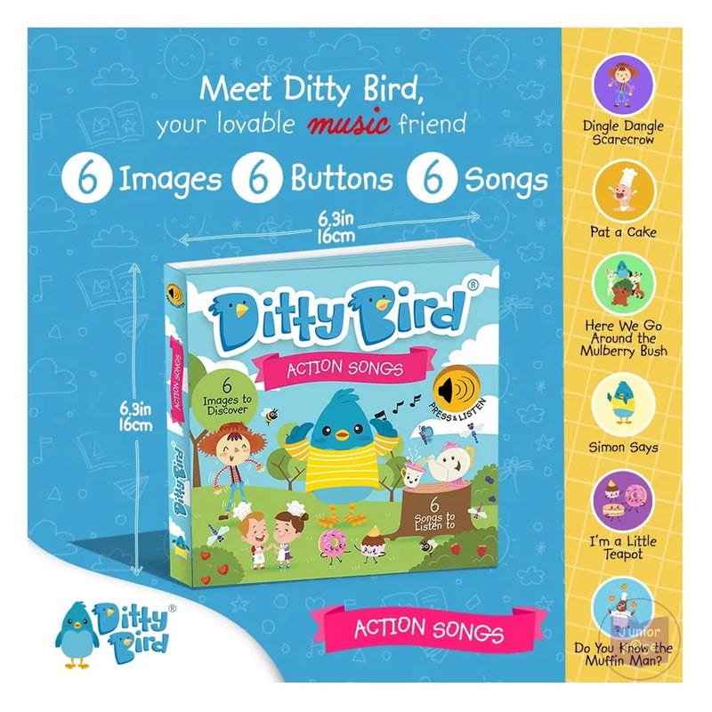 Ditty Bird Baby Sound Book | Action Songs